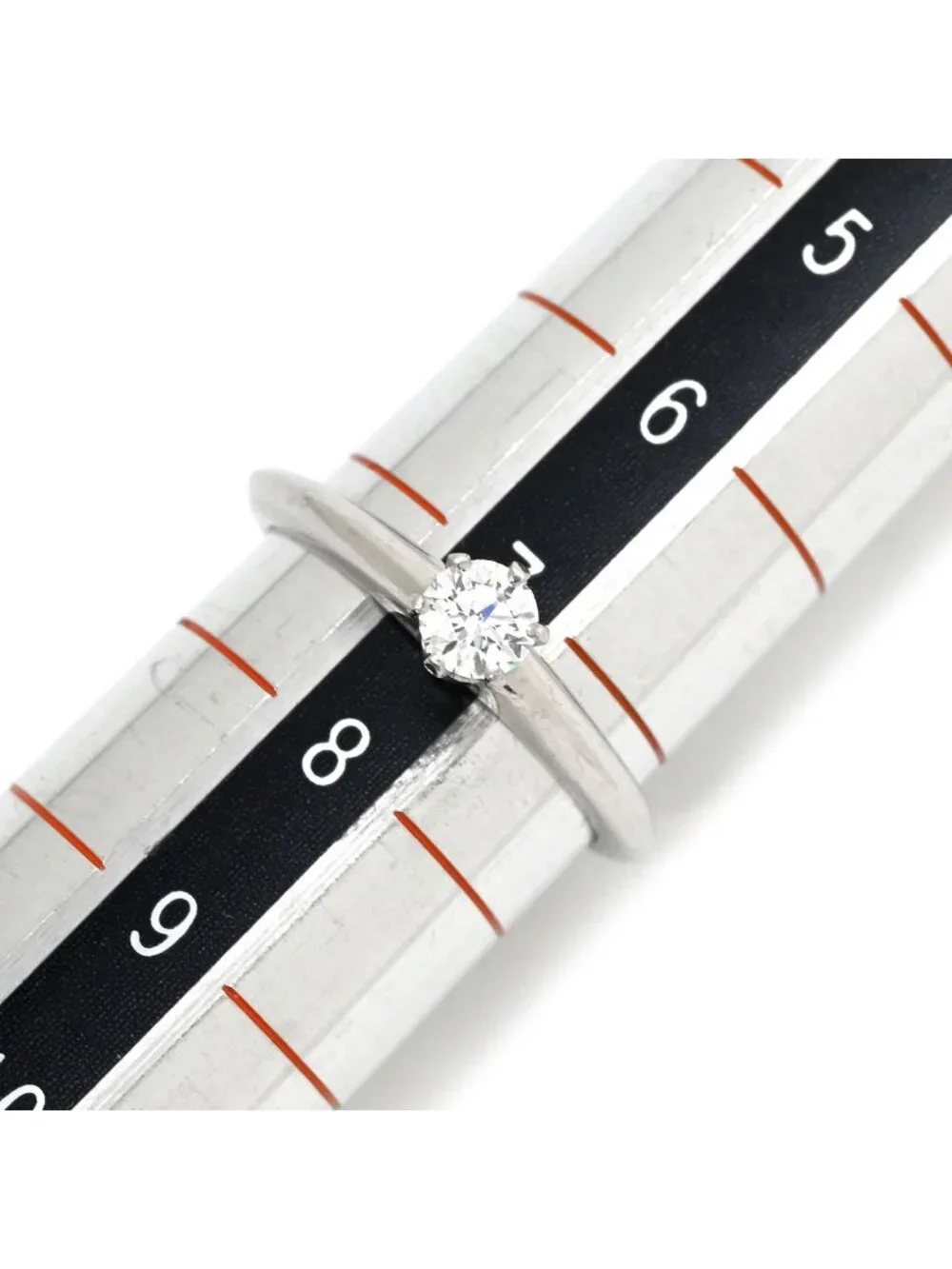 Tiffany & Co Ring Solitaire Diamond Platinum Silver T& Single Standing Claw